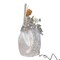 Kurt Adler 12-Inch UL 30-Light Fairy LED Fiber Optic Silver Angel Tree Topper